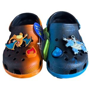Crocs Pokemon Versus Clog - Size 6 Men's/Size 8 Women's - Charizard Blastoise